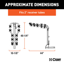 Load image into Gallery viewer, CURT 18065 Premium Hitch-Mounted Bike Rack (5 Bikes, 2" Shank)