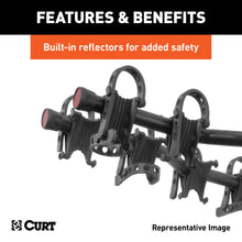 Load image into Gallery viewer, CURT 18065 Premium Hitch-Mounted Bike Rack (5 Bikes, 2" Shank)