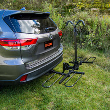 Load image into Gallery viewer, CURT 18085 Tray-Style Hitch-Mounted Bike Rack (2 Bikes, 1-1/4" or 2" Shank)