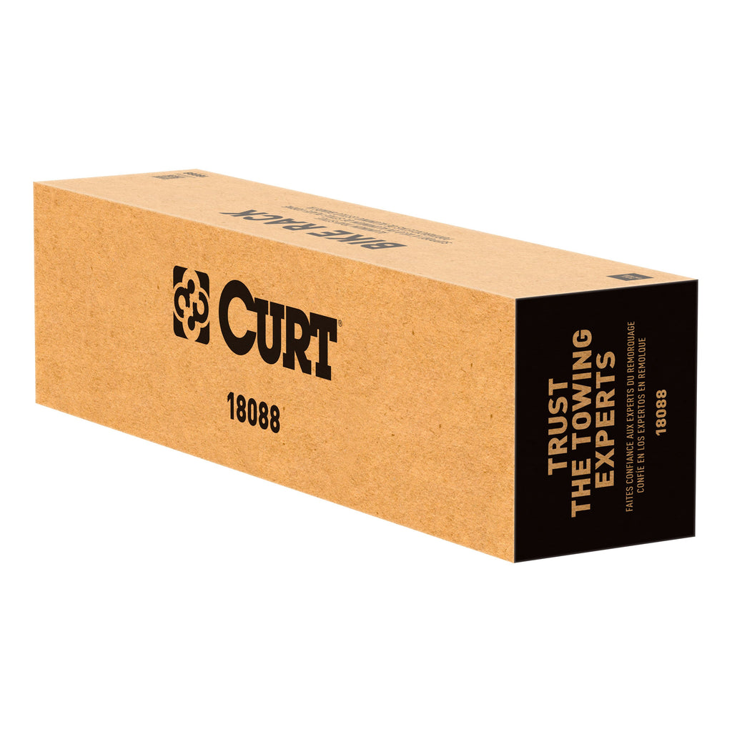 CURT 18088 Aluminum Tray-Style Hitch-Mounted Bike Rack (2 Bikes, 2" Shank)