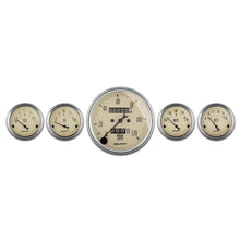Load image into Gallery viewer, AutoMeter 1808 GAUGE KIT, 5 PC., 3 1/8" &amp; 2 1/16", MECH. SPEEDOMETER, ANTIQUE BEIGE