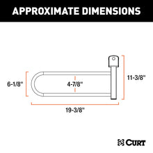 Load image into Gallery viewer, CURT 18091 Tray-Style Bike Rack Cradles for Fat Tires (4-7/8" ID, 2-Pack)