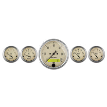 Load image into Gallery viewer, AutoMeter 1809 GAUGE KIT, 5 PC., 3 1/8" &amp; 2 1/16", ELEC. SPEEDOMETER, ANTIQUE BEIGE