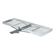 Load image into Gallery viewer, CURT 18100 60" x 20" Aluminum Tray Cargo Carrier (Folding 2" Shank, 500 lbs.)