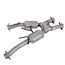 Load image into Gallery viewer, BBK Performance Parts 1810 1979-1993 MUSTANG 5.0 SHORT MID X PIPE W/ CATS FOR BBK 1531/0 HEADERS for Select Ford Mustang