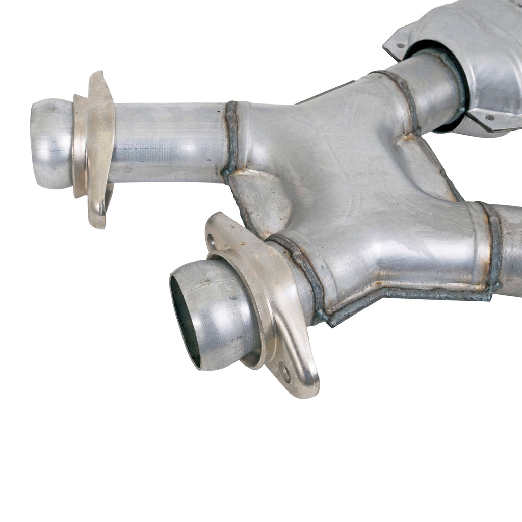 BBK Performance Parts 1810 1979-1993 MUSTANG 5.0 SHORT MID X PIPE W/ CATS FOR BBK 1531/0 HEADERS for Select Ford Mustang