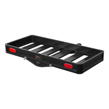 Load image into Gallery viewer, CURT 18113 49" x 22" Black Aluminum Basket Cargo Carrier (Fixed 2" Shank, 500 lbs.)