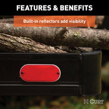 Load image into Gallery viewer, CURT 18113 49" x 22" Black Aluminum Basket Cargo Carrier (Fixed 2" Shank, 500 lbs.)