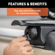Load image into Gallery viewer, CURT 18118 53-3/8" Aluminum Universal Roof Rack Crossbars