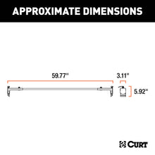 Load image into Gallery viewer, CURT 18119 Jeep Roof Rack Crossbars for Wrangler JK (2-Pack) for Select Jeep Wrangler, Jeep Wrangler JK