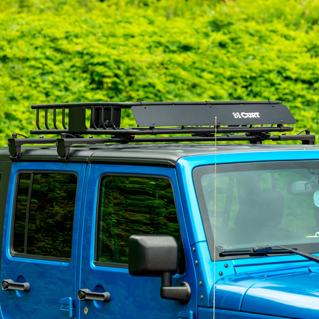 CURT 18119 Jeep Roof Rack Crossbars for Wrangler JK (2-Pack) for Select Jeep Wrangler, Jeep Wrangler JK