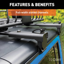 Load image into Gallery viewer, CURT 18122 Jeep Roof Rack Crossbars for Wrangler JL, Gladiator (2-Pack) for Select Jeep Gladiator, Jeep Wrangler