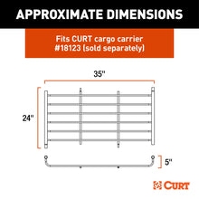 Load image into Gallery viewer, CURT 18124 6 sq. ft. Black Steel Roof Rack Cargo Carrier Extension