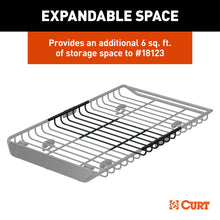 Load image into Gallery viewer, CURT 18124 6 sq. ft. Black Steel Roof Rack Cargo Carrier Extension