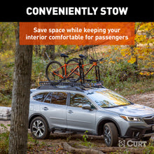 Load image into Gallery viewer, CURT 18124 6 sq. ft. Black Steel Roof Rack Cargo Carrier Extension