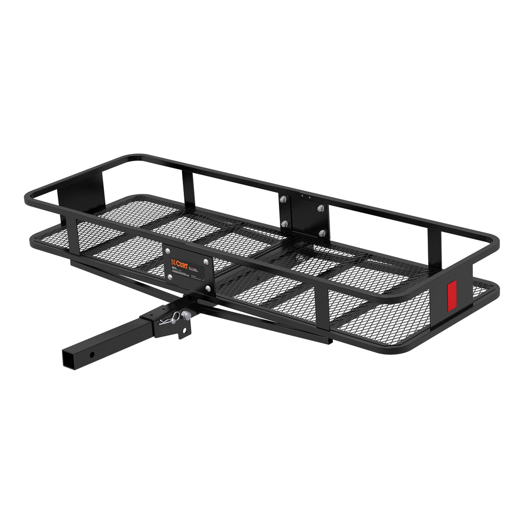CURT 18151 60" x 20" Black Steel Basket Cargo Carrier (Folding 2" Shank, 500 lbs.)