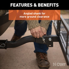Load image into Gallery viewer, CURT 18153 60" x 24" Black Steel Basket Cargo Carrier (Folding 2" Shank, 500 lbs.)