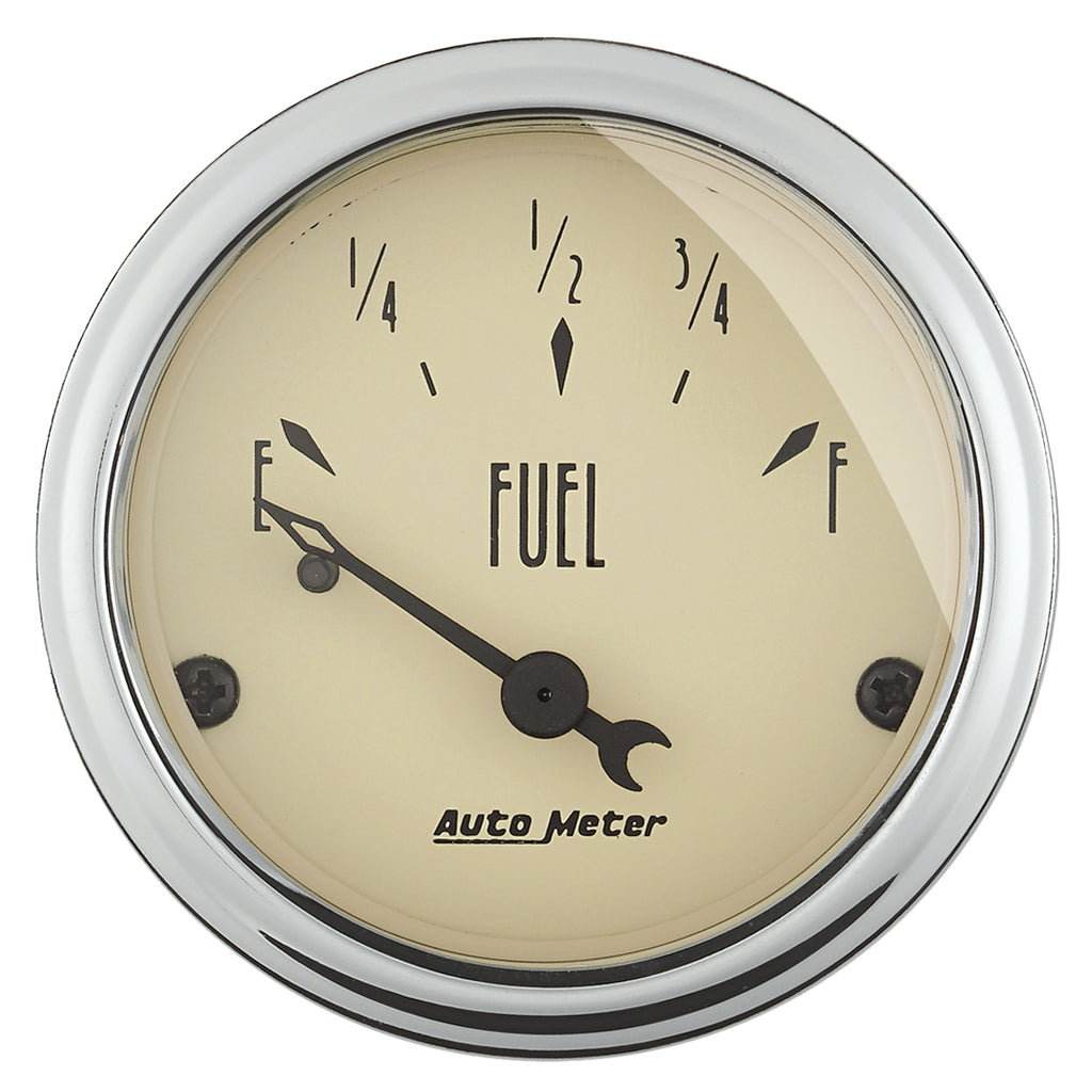 AutoMeter 1815 GAUGE, FUEL LEVEL, 2 1/16", 0OE TO 90OF, ELEC, ANTIQUE BEIGE