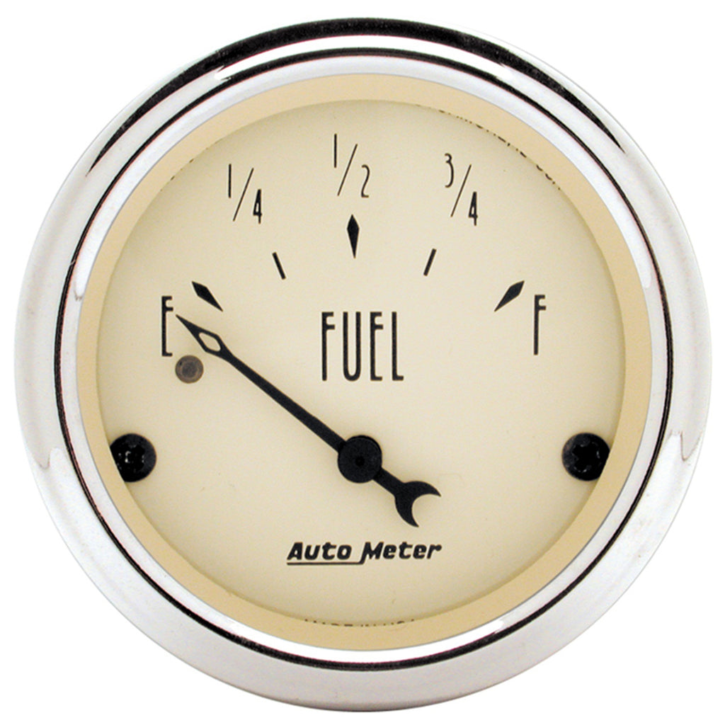 AutoMeter 1817 GAUGE, FUEL LEVEL, 2 1/16", 240OE TO 33OF, ELEC, ANTIQUE BEIGE