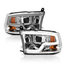 Load image into Gallery viewer, 1819-Ram-150025003500-Projector-Headlights-Plank-Style-Design-Chrome-W-Halo