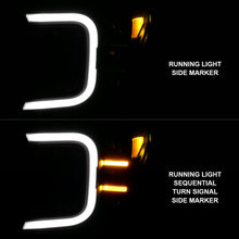 Load image into Gallery viewer, 1820-F150-WHalogen-Full-Led-Projector-Headlight-WSmoke-Bar-Sequential-Signal-Black-Housing