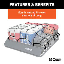 Load image into Gallery viewer, CURT 18200 44" x 38" Elastic Cargo Net for Roof Basket