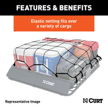 Load image into Gallery viewer, CURT 18201 65" x 38" Elastic Cargo Net for Extended Roof Basket