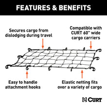 Load image into Gallery viewer, CURT 18202 43" x 24" Elastic Cargo Net for Hitch Carrier