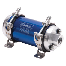 Load image into Gallery viewer, Edelbrock 182032 Quiet-Floâ„¢ EFI In-Line Blue Electric Fuel Pump - 80 GPH