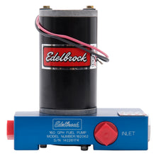 Load image into Gallery viewer, Edelbrock 182062 Quiet-Floâ„¢ In-Line Blue Electric Fuel Pump - 160 GPH
