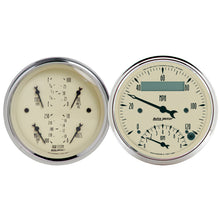 Load image into Gallery viewer, AutoMeter 1820 GAUGE KIT, 2 PC., QUAD &amp; TACH/SPEEDO, 3 3/8", ANTIQUE BEIGE