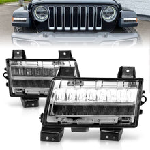Load image into Gallery viewer, 1821-Wrangler-Jl20Up-Gladiator-Led-Side-Markers-Chrome-Housing-Clear-Lens-WSequential-Signal