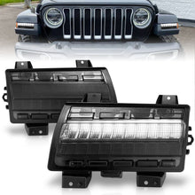 Load image into Gallery viewer, 1821-Wrangler-JlGladiator-Led-Side-Markers-Chrome-Housing-Smoke-Lens-WSequential-Signal