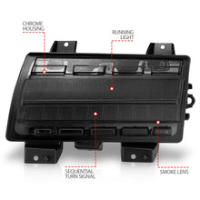 Load image into Gallery viewer, 1821-Wrangler-JlGladiator-Led-Side-Markers-Chrome-Housing-Smoke-Lens-WSequential-Signal