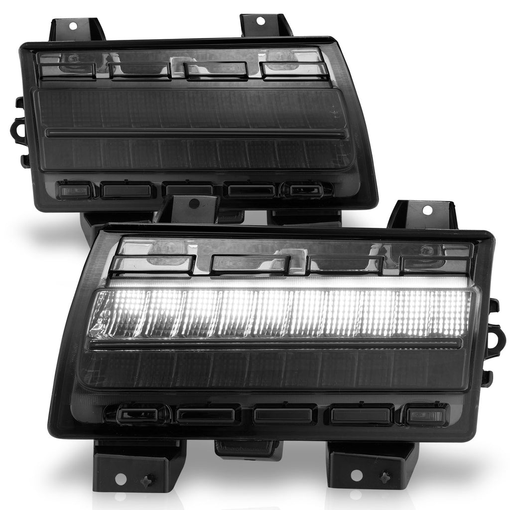 1821-Wrangler-JlGladiator-Led-Side-Markers-Chrome-Housing-Smoke-Lens-WSequential-Signal