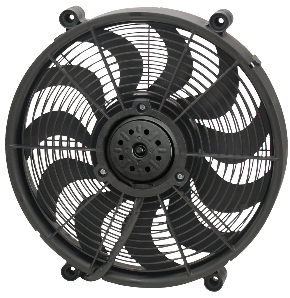 Derale 18217 17" High Output Single RAD Pusher/Puller Fan with Standard Mount Kit for Select Acura SLX, Audi 5000, BMW 128i, BMW 318i, BMW 323i, BMW 323is, BMW 325, BMW 325Ci, BMW 325e, BMW 325i, BMW 525i, BMW X3, BMW Z3, Buick LeSabre, Cadillac ATS,