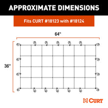 Load image into Gallery viewer, CURT 18219 64" x 36" Elastic Cargo Net for Roof Basket