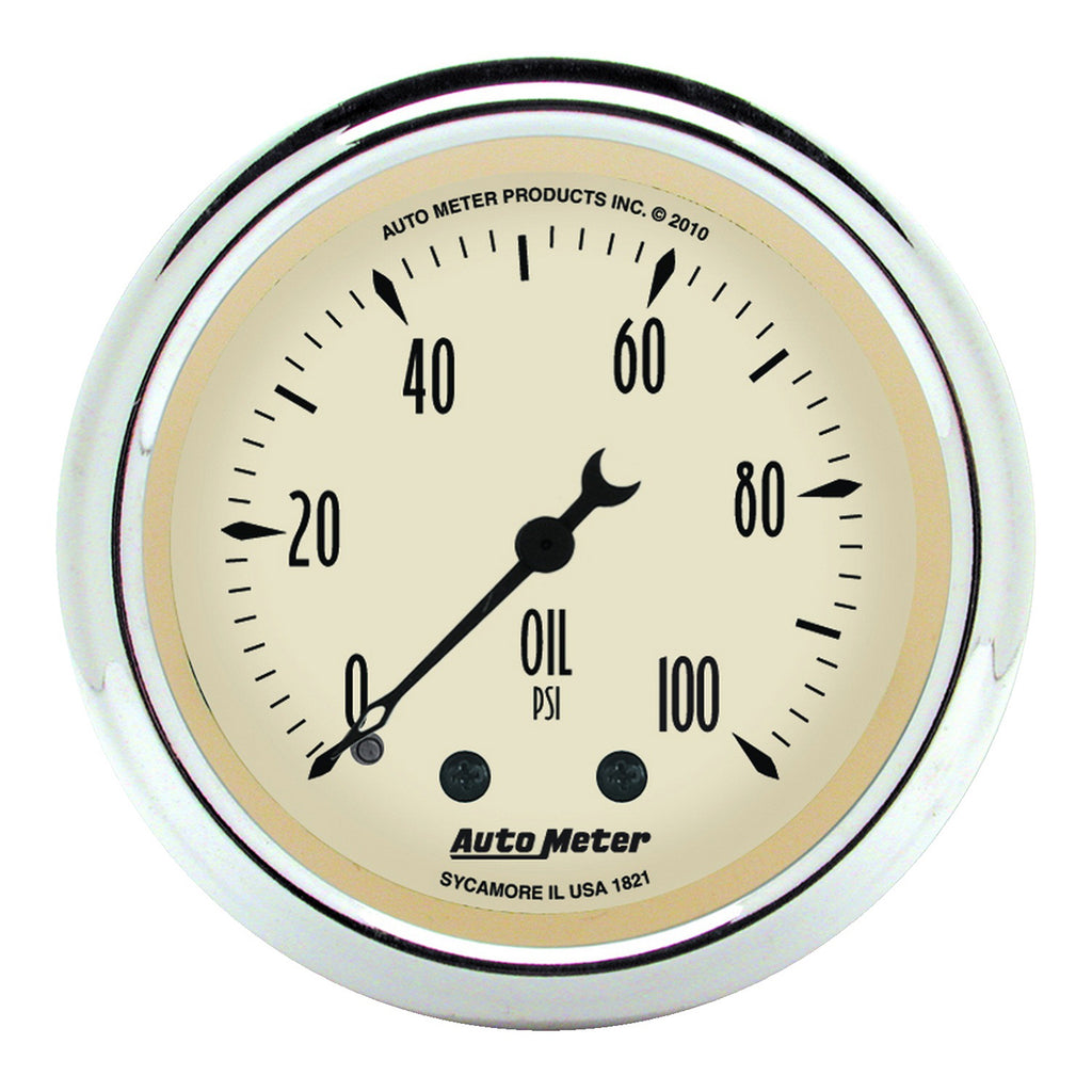 AutoMeter 1811 GAUGE KIT, 5 PC., 3 1/8" & 2 1/16", MECH. SPEEDO., WTMP & OILP, ANTQ BEIGE