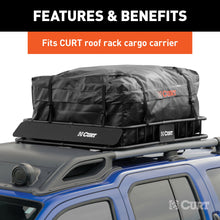 Load image into Gallery viewer, CURT 18220 38" x 34" x 18" Weather-Resistant Vinyl Roof Rack Cargo Bag