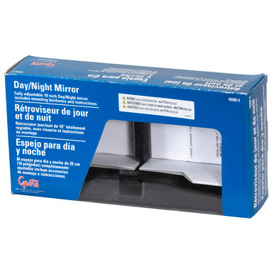 Grote 18302-5 10" Inside Rear View Mirror, Black