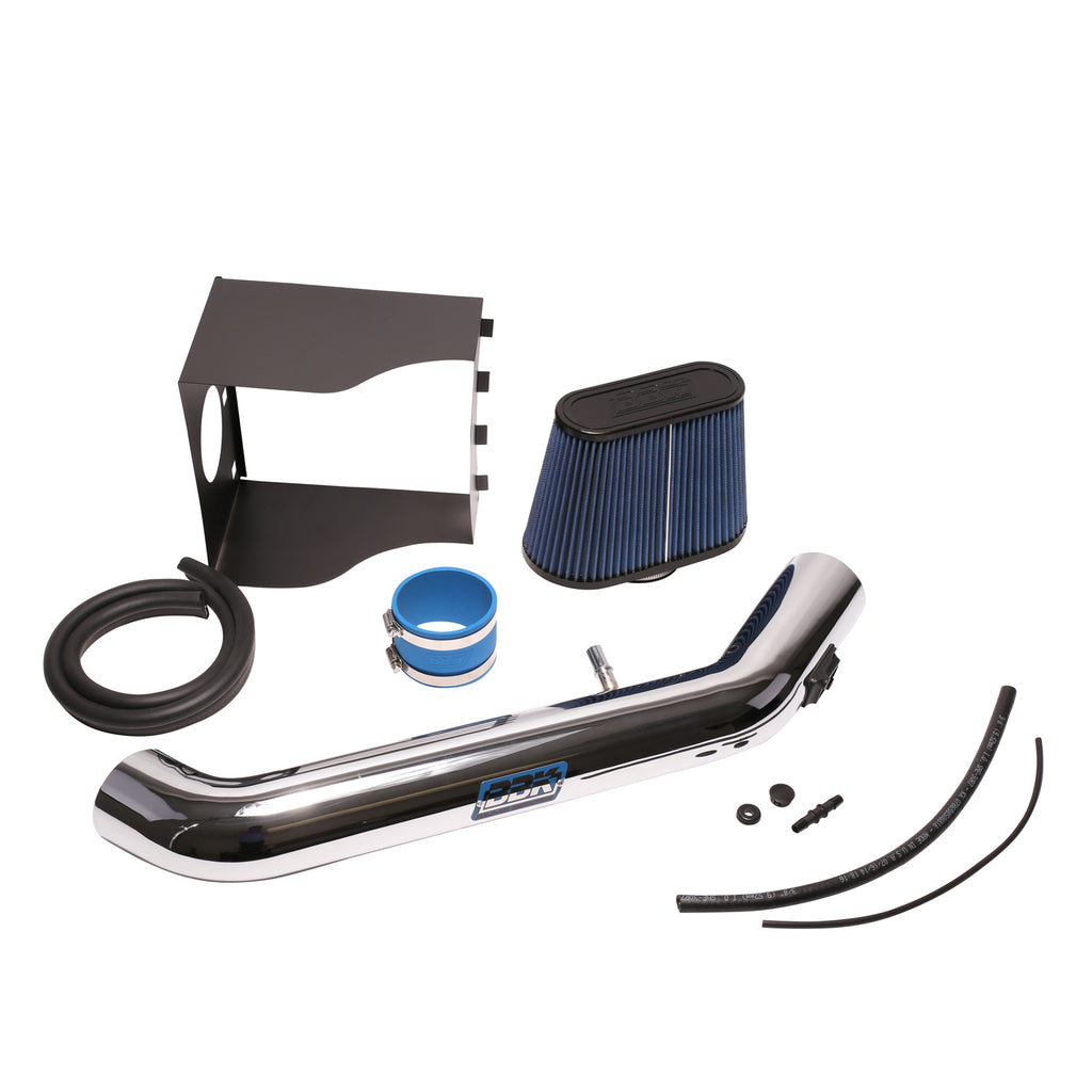 BBK Performance Parts 1831 2010-2014 FORD F150 RAPTOR 6.2L COLD AIR INDUCTION SYSTEM (Powder Coated Chrome) for Select Ford F-150