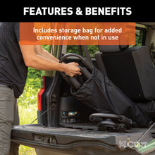 Load image into Gallery viewer, CURT 18320 Adjustable Aluminum Roof Rack Kayak Holders