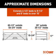 Load image into Gallery viewer, CURT 18325 Universal Truck Bed Extender with Fold-down Tailgate - Truck Part Superstore