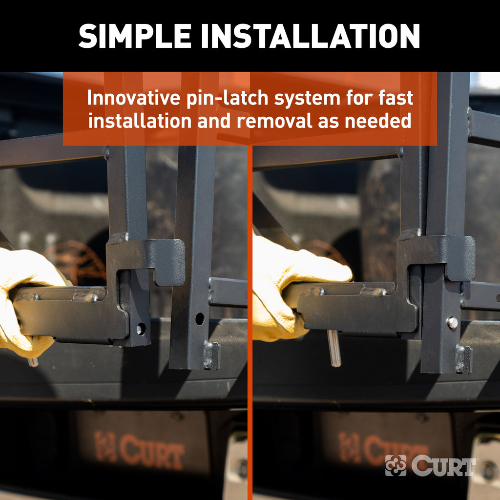 CURT 18325 Universal Truck Bed Extender with Fold-down Tailgate - Truck Part Superstore