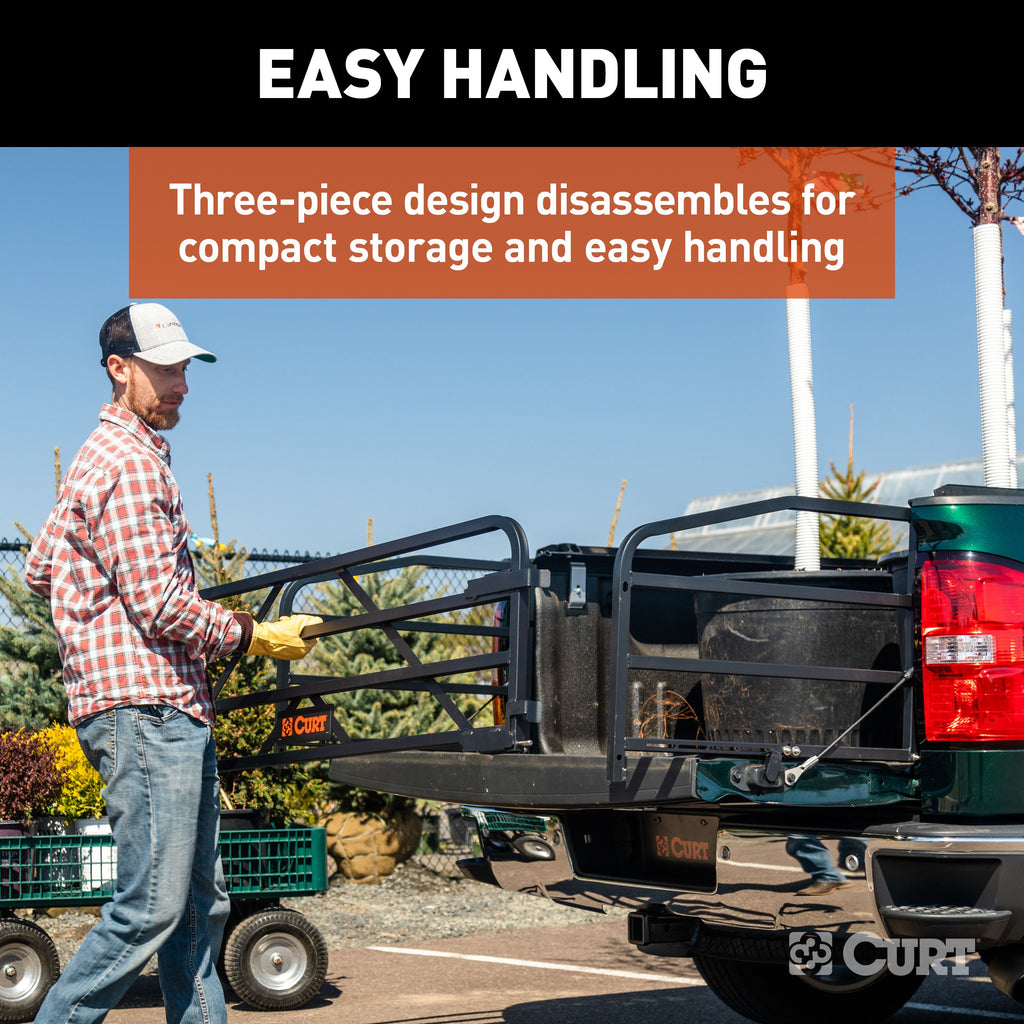 CURT 18325 Universal Truck Bed Extender with Fold-down Tailgate - Truck Part Superstore