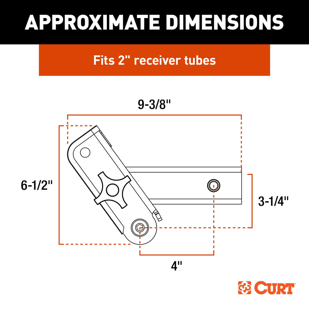 CURT 18402 ActiveLink 2" Receiver Shank