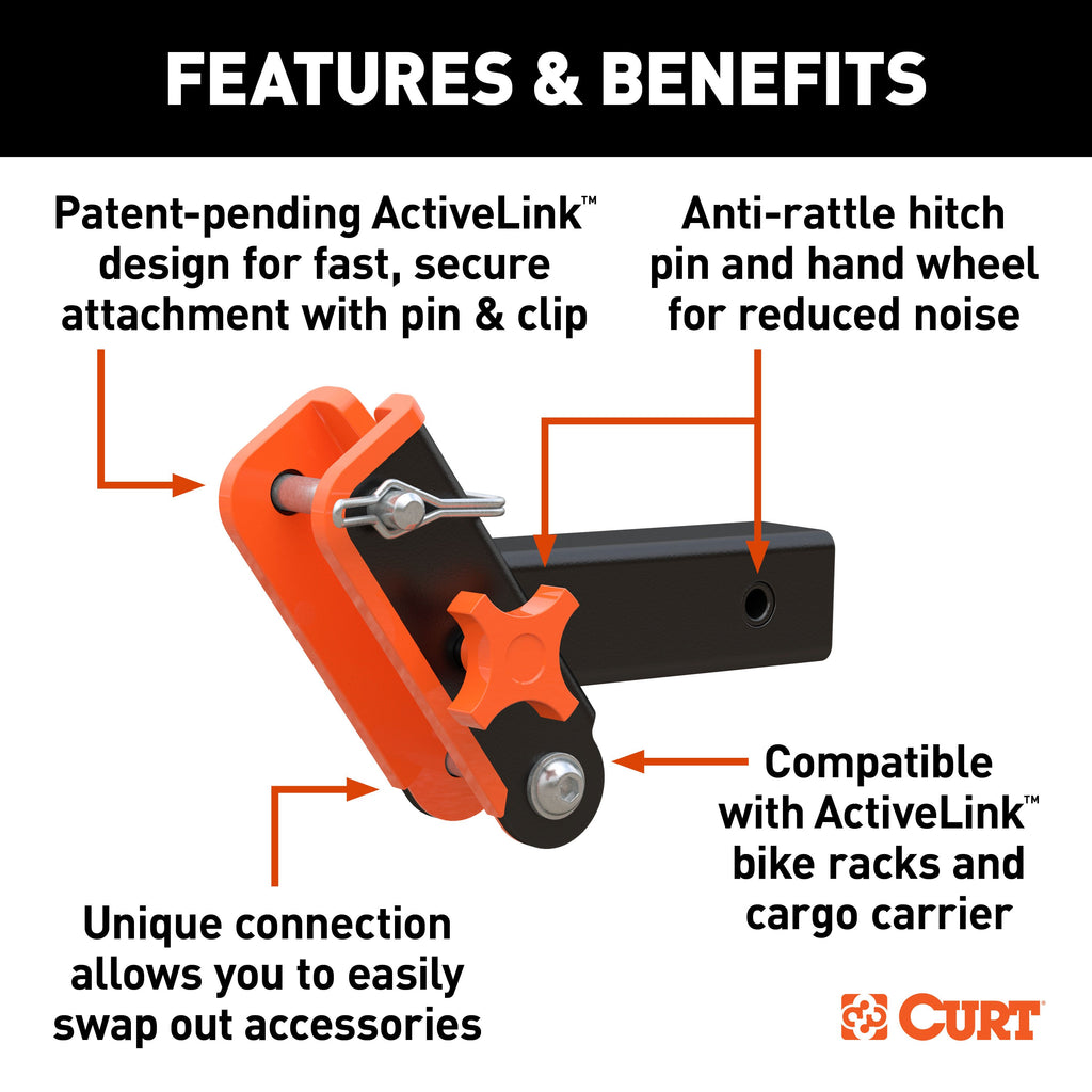 CURT 18402 ActiveLink 2" Receiver Shank