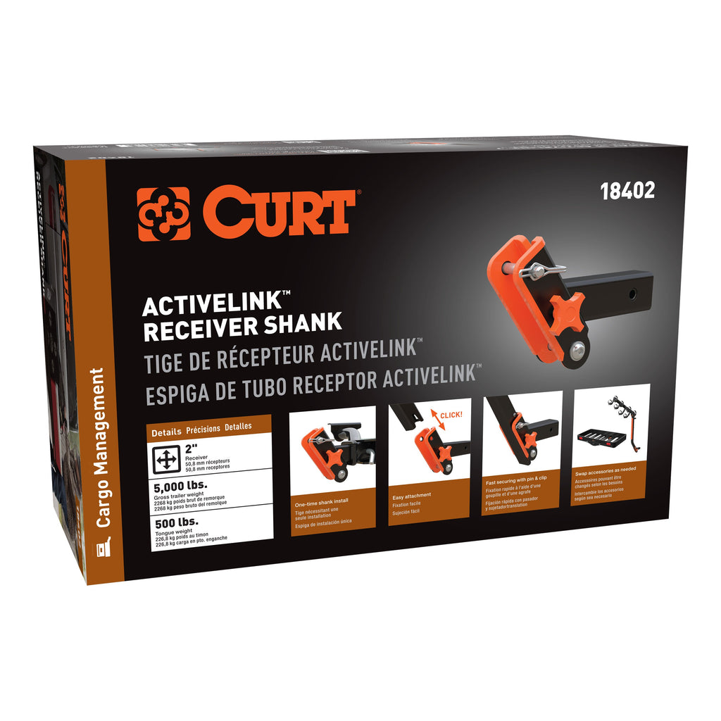 CURT 18402 ActiveLink 2" Receiver Shank