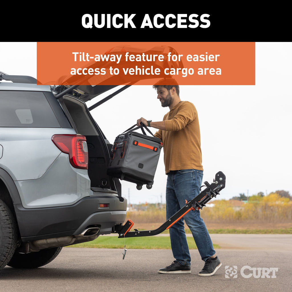 CURT 18410 ActiveLink SE Hitch-Mounted Bike Rack (2 Bikes, 2" Shank)
