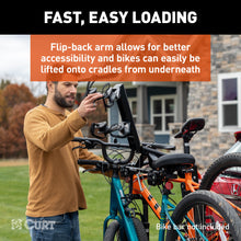 Load image into Gallery viewer, CURT 18412 ActiveLink Ultra Hitch-Mounted Bike Rack (4 Bikes, 2" Shank)